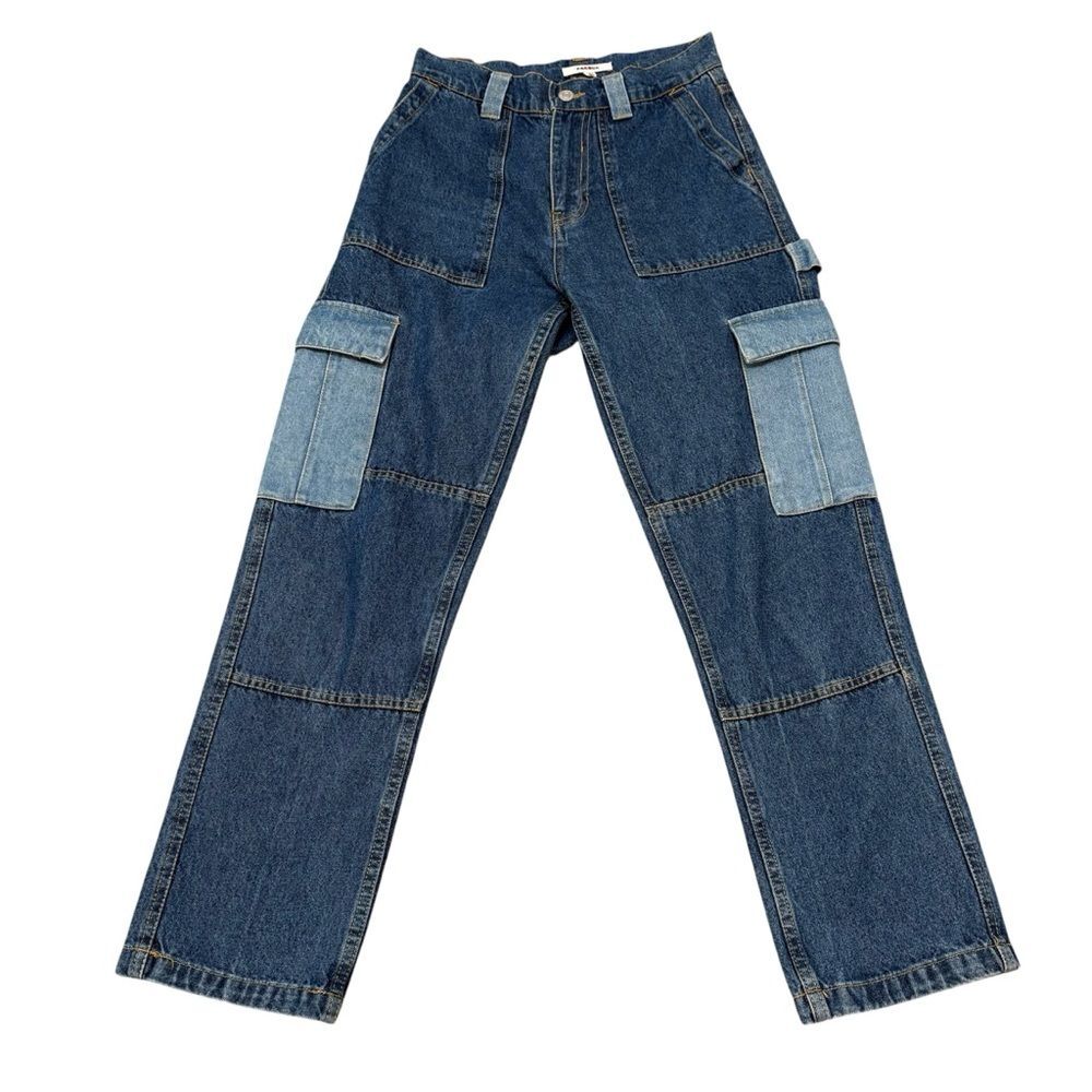PACSUN Colorblock Boyfriend Cargo Jeans Size 24